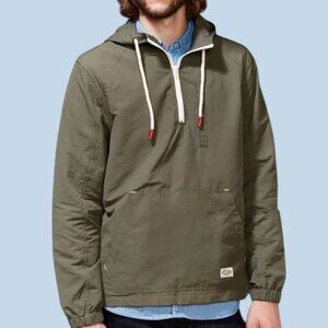 CPO Provisions Raincoat Windbreaker Jacket Side Zipper Mens Sage Large